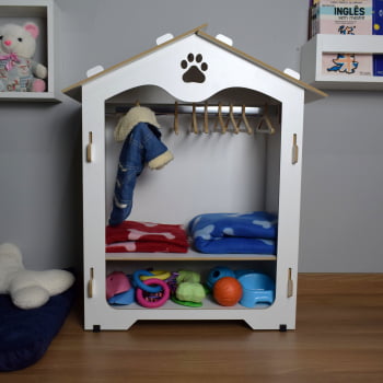 Roupeiro Pet Organizador Closet MDF Gato Cachorro